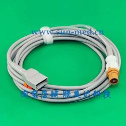 Calvas Compatible Ibp Adapter Extension Cable For Drager Siemens Patient Monitor For Use With Utah Transducers