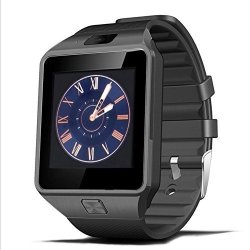 Padgene DZ09 Bluetooth Smart Watch With Camera For Samsung S5 Note 2 3 4 Nexus 6 Htc Sony And Other Android Smartphones Silver Black Band