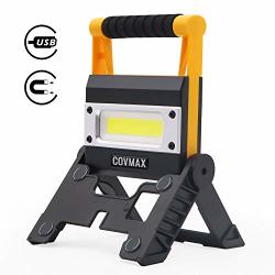 Portable LED Work Light Super Bright 10W 1200LM Rechargeable Work Light Magnetic Base & Hanging Hook Cob Flood Light Waterproof For Car Repairing Camping
