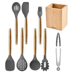 Heartdeco 9PCS Cooking Utensils With Storage Container