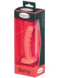 Barny Dildo With Suction Cup - Red