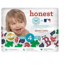 The Honest Co.diaper Size 4 22-37 Lbs. 29 PK Limited Edition Redsox Print