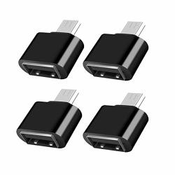 Vonoto 4PACK Micro USB Otg To USB Adapter - Micro USB Male Otg To USB Female Adapter Samusung S7 S6 Edge Android Cellphones