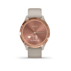Garmin Vivomove 3S Smart Watch Light Sand Silicone With Rose Gold Hardware
