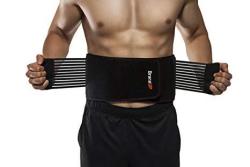 BraceUP Stabilizing Lumbar Lower Back Brace Support Belt Dual Adjustable Straps Breathable Mesh Panels L xl