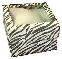 Watch Boxes With Screen - Zebra Print