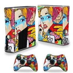 Mightyskins Skin Compatible With X-box 360 Xbox 360 S Console - Cartoon Mania Protective Durable And Unique Vinyl Decal Wrap Cover Easy
