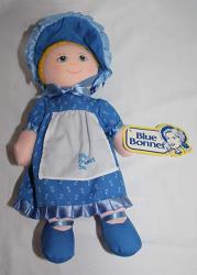 Vintage Blue Bonnet Sue Baby Doll Plush Toy 11 Inches By Blue Bonnet