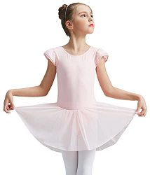 Mecceos Ballet Leotards for Girls Toddler Dance leotards Short/Long Sleeve Skirt Ballerina Outfits 