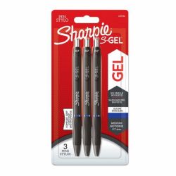 Sharpie S-gel Gel Pens Medium Point 0.7MM Blue Pack Of 3