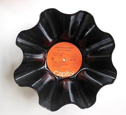 Beach Boys Vinyl Record Bowl - Handmade Using An Original Beach Boys Record.