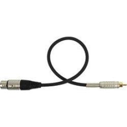 Canare Star-quad Cable Xlr Female To Rca Male 25 Foot - Black-by-tecnec