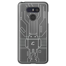 Cruzerlite LG G6 Case Bugdroid Circuit Tpu Case For LG G6 - Retail Packaging - Clear