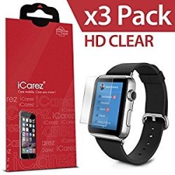 Icarez For Apple Watch 38mm Only Hd Clear Highest Quality Premium Screen Protectorhigh Defi