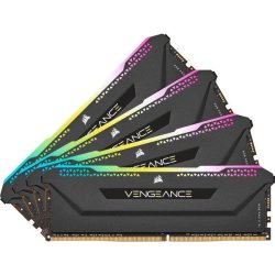 - Vengeance Rgb Pro Sl 64GB 4 X 16GB DDR4 Dram 3600MHZ C18 Memory Module Kit - Black