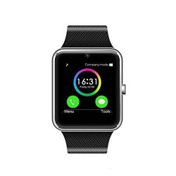 Msrm 1.54 Inch Buletooth Smart Watch Support Android 4.3 Above And Ios 8.0 Above Remote Camera And Anti Lost Partial Functions For Iphone GT08 Silver