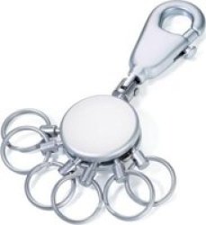 Keyring With Carabiner And 6 Easy-release Rings Patent Matt Silver