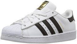 Adidas Originals Kids' Superstar Foundation El C Sneaker White black white 11 M Us Little Kid