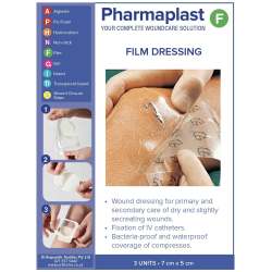 Pharmaplast Flim Dressing 5X7CM 3'S
