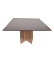 Cardiff Conference Table - Square 120CM - Storm Grey & Sahara