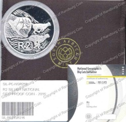 2016 Silver Proof R2 National Geographics - Big Cats - Cheetah
