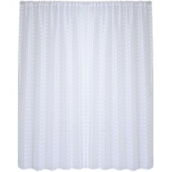 Matoc Readymade Curtain -grid Voile -white -taped -140CM W X 230CM H