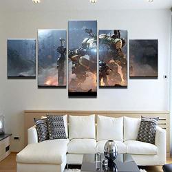 5 Piece Wall Art Painting 5 Pieces Robots Titanfall 2 Takes Shot At Shooters Modern Home Wall Decor Canvas Picture Art HD Print Painting Canvas ART-ZLH30