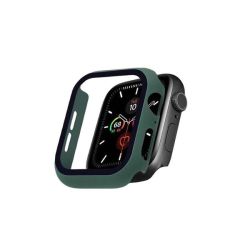 Hard Case And Glass Screen Protector For Apple Watch - 42MM Green