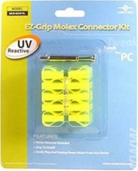 Vantec Ez-grip Molex Connector Kit - Uv Reactive Yellow