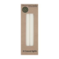 Clover Leaf White Casual Lights Candles 4 Pack