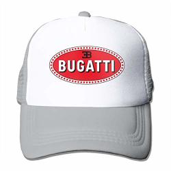 Tianxin Design Bugatti Car Logo 2 Fashion Cricket Cap For Mens Trucker Hats Gray