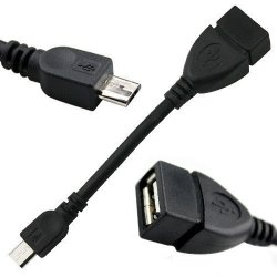 Micro USB To Otg For Samsung Galaxy Note 10.1 2014 Edition Direct On-the-go Connection Kit And Cable Adapter Black