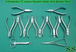 Odm Set Of 13 Pcs Orthodontics Tc Scissors Bracket Holder Wire Bender Pliers Assorted By Odontomed