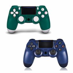 Juego Wireless PS4 Controller PS4 Remote For Sony Playstation 4 With Charging Cable And Double Shock Midnight Blue alpine Green New Model