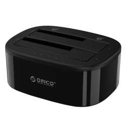 Orico 2 Bay 2.5" 3.5" USB3.0 Hdd|ssd Standalone Clone Dock Black