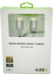 Gizzu High Speed HDMI 1.8m Cable with Ethernet
