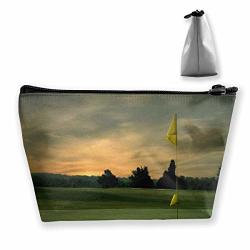 Makeup Bag Cosmetic Golf Flag Portable Bag Mobile Trapezoidal Storage Bag Travel Bags With Zipper