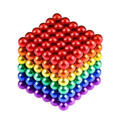 Atesson Magnetic Sculpture Balls Intellectual Office Toys Anxiety Stress Relief Killing Time Puzzle Creative Educational Toys For Kids Adults 6 Colors 5MM