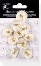 Embossed Daisies - Ivory Pearl 12 Pieces