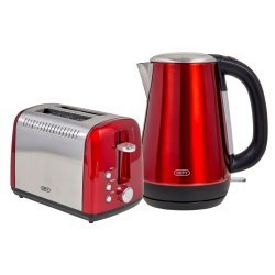 Defy Red Toaster And Kettle Pack DSB006
