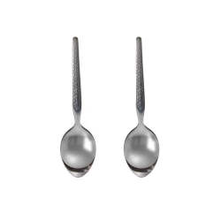 2PC Cloud Cutlery Serving-spoons Silver