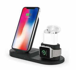 Compatible With Samsung Galaxy Watch Wireless Charger Duo Fast Charge Stand & Pad For Qi Enabled Phones & Galaxy Watch