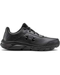 Grade School Ua Assert 8 Uniform Synthetic Running Shoes - Black Black Black 4
