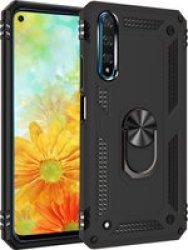 Shockproof Armor Stand Case For Huawei Y7 Smartphone 2019 DUB-LX1 Black