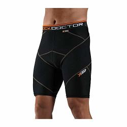 Shock Doctor Compression Shorts. Mens Cross Compression Boxer. For Basketball Soccer Running Crossfit And More XL Black