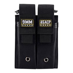 Raiseek Molle Double Pistol Mag Pouch Single And Double Stack Magazine Holster