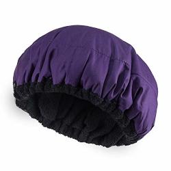 Deep Conditioning Heat Cap Microwavable Heat Cap For Steaming Hair Styling And Treatment Steam Cap Steaming Haircare Therapy Purple
