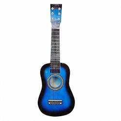 Lzndeal 6 Strings Ukulele MINI Guitar Musical Instrument For Children Gift 21" Soprano Ukulele Basswood Acoustic Toy
