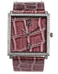Tomato Watches Burgundy Square Dial Watch