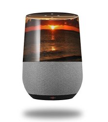 Set Fire To The Sky - Decal Style Skin Wrap Fits Google Home Original Google Home Not Included